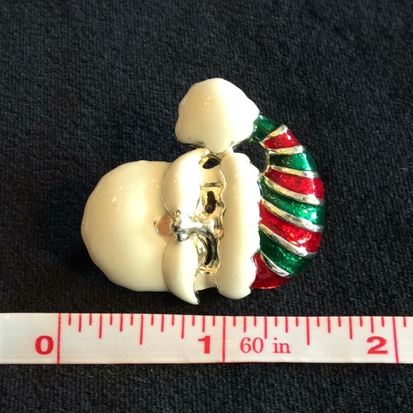 Vintage NWOT Santa & Stocking Brooch Set - Picture 4 of 5